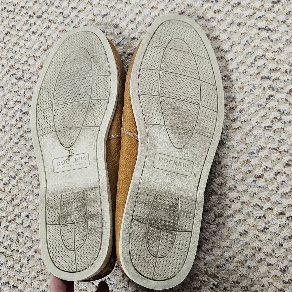 Dockers Men's Brown Leather Boat Shoes, Size US‎ 11M